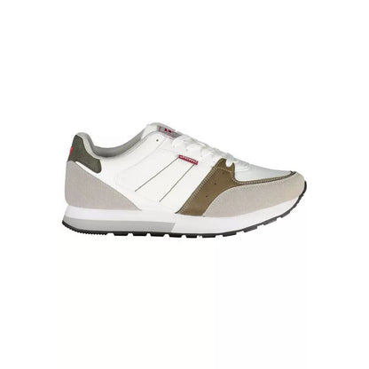 Carrera White Polyester Athletic Sneakers