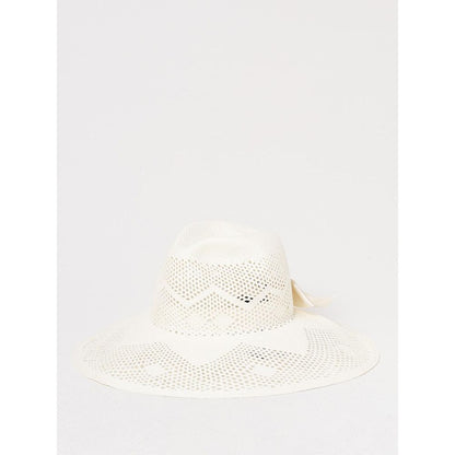 Borsalino White Paper Straw Sunhat for Women