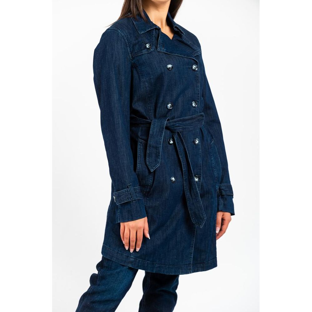 Gas Blue Cotton Denim Jacket