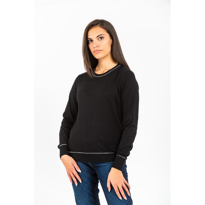 GAS Black Cotton Sweatshirt