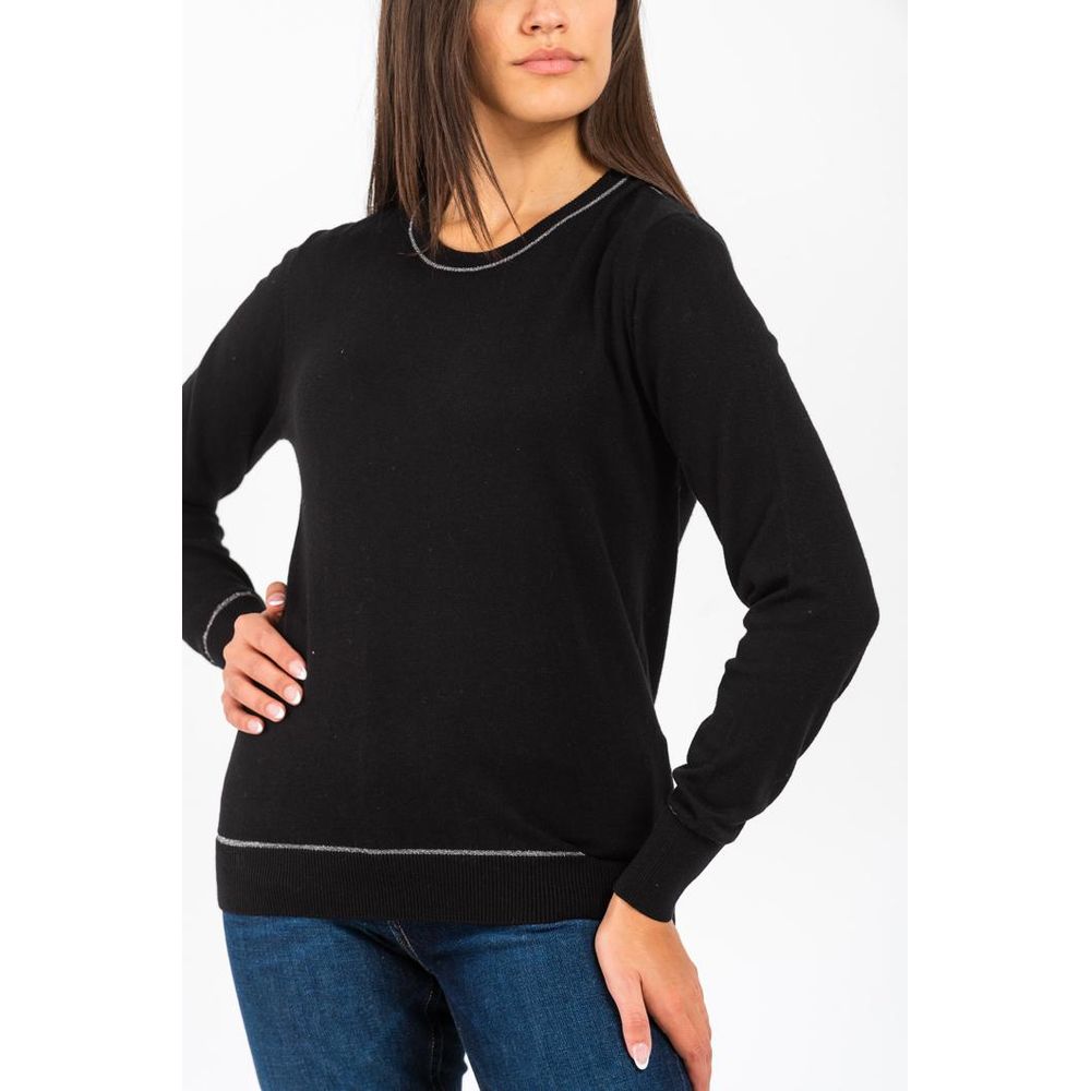 GAS Black Cotton Sweatshirt
