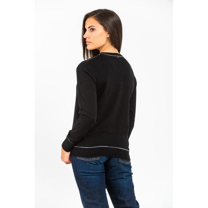GAS Black Cotton Sweatshirt