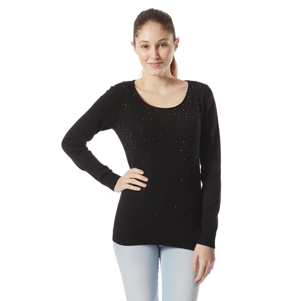 GAS Black Cotton Sweatshirt - Luxe Comfort Redefined
