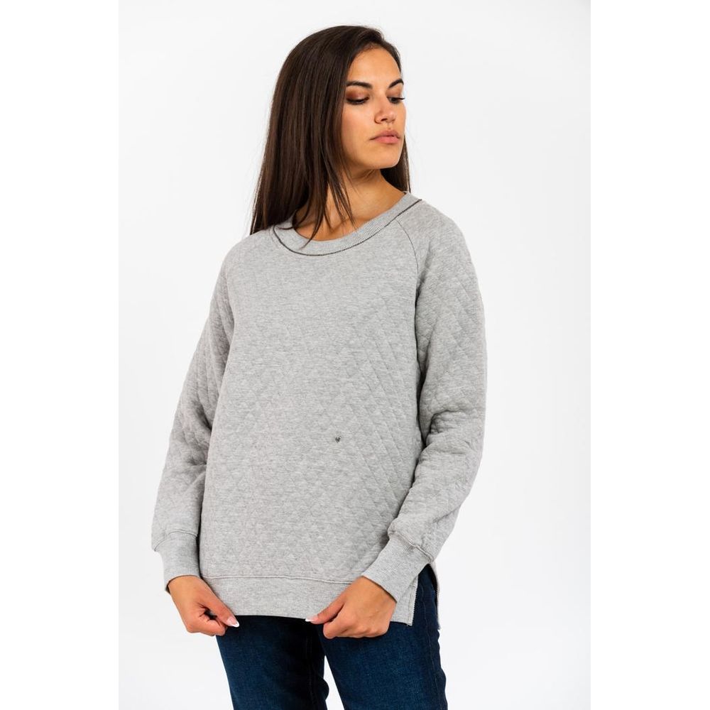 GAS Grey Melange Cotton Sweatshirt
