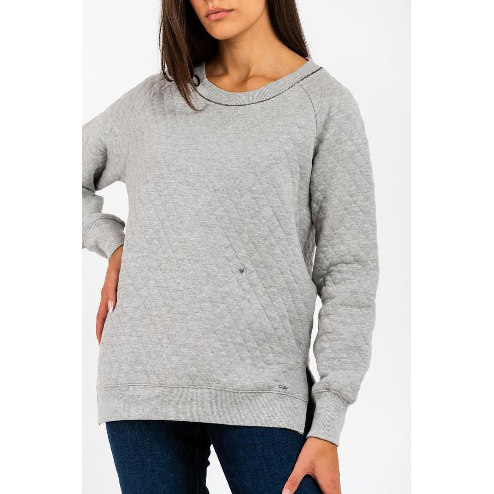 GAS Grey Melange Cotton Sweatshirt