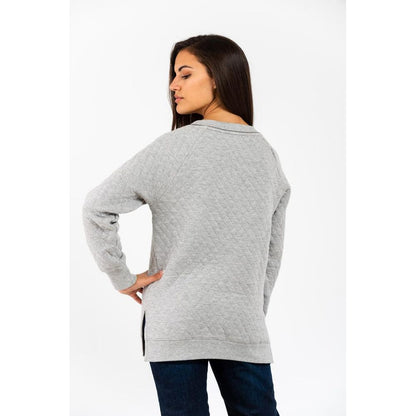 GAS Grey Melange Cotton Sweatshirt