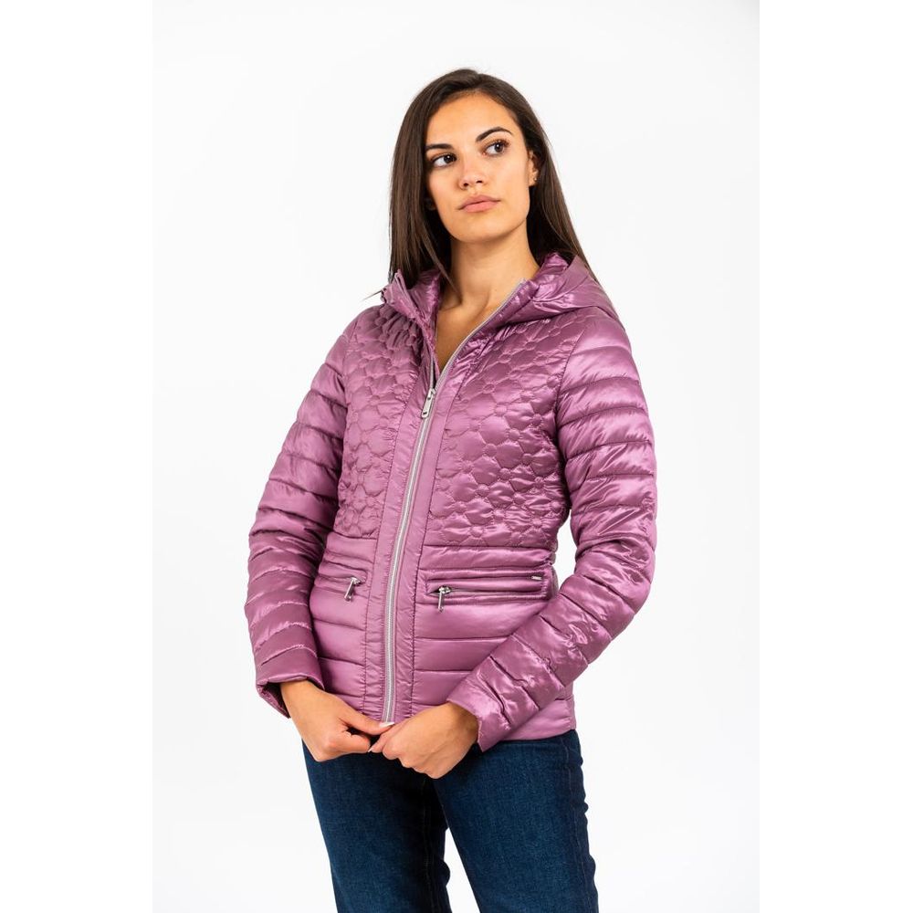 GAS Pink Polyester Parka - Stylish Rose Down Jacket