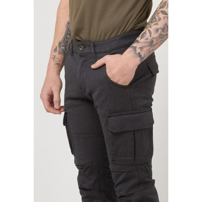 GAS Black Coffee Cotton Cargo Pants