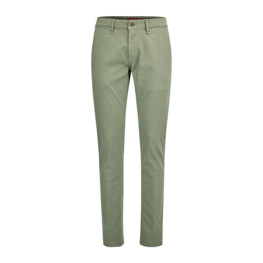GUESS Green Cotton Casual Pants