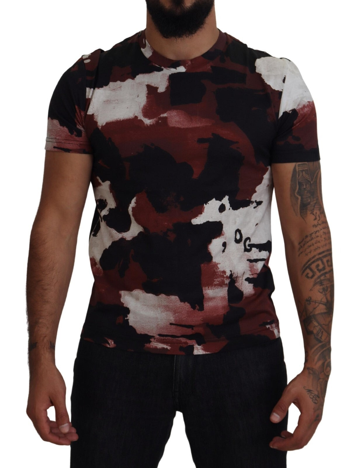 Dolce & Gabbana Multicolor Tie Dye Cotton Crew Neck T-shirt