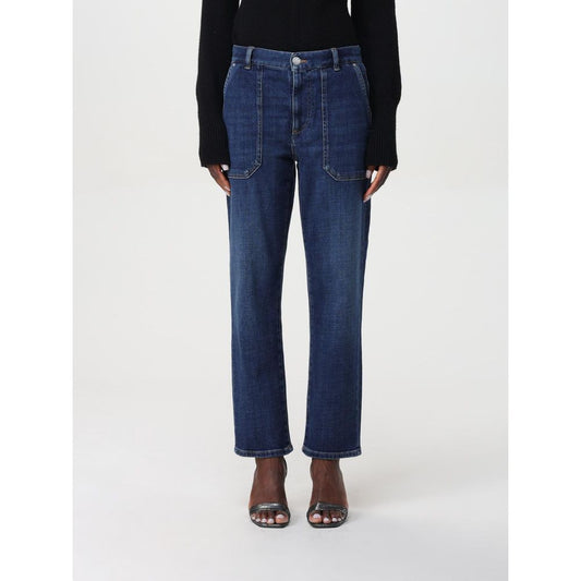 PINKO Blue Denim Straight-Leg Jeans for Women