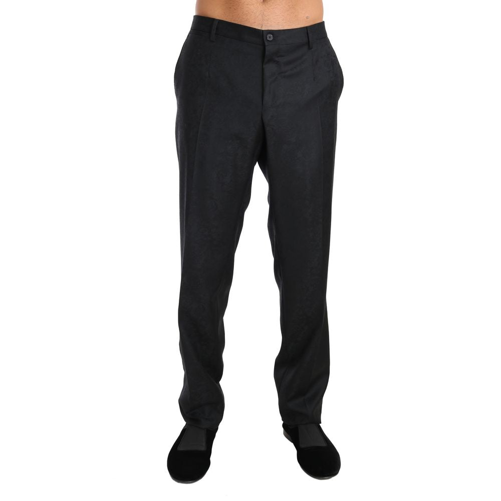 Dolce & Gabbana Black Cotton Dress Pants