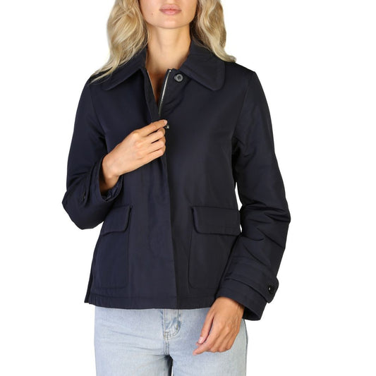 Geox Blue Polyester Bomber for Women