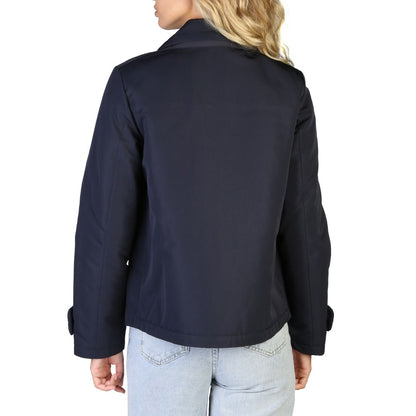 Geox Blue Polyester Bomber for Women