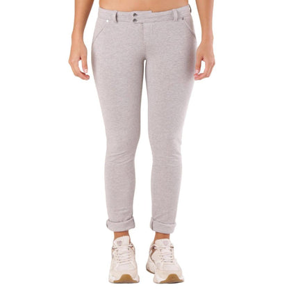 Met Gray Cotton Skinny Pants