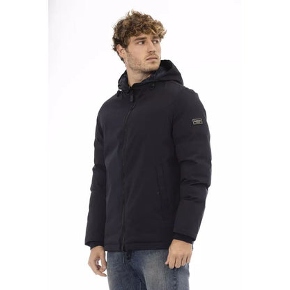 Baldinini Trend Blue Polyester Shell Jacket for Men