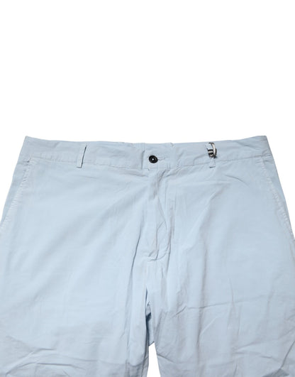 Daniele Alessandrini Light Blue Skinny Dress Trouser Pants