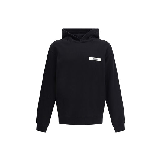 Jacquemus Black Cotton Hooded Sweatshirt