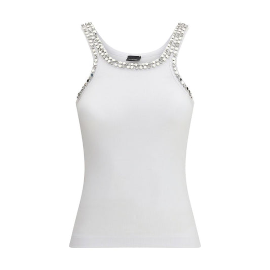 PINKO Coriandoli White Cotton Top