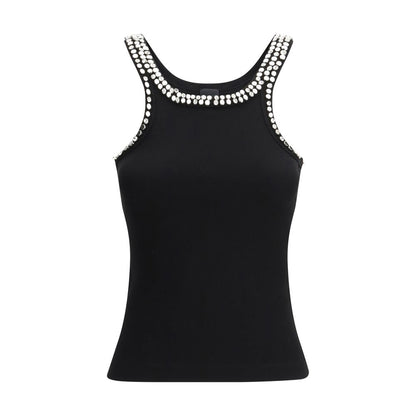 PINKO Coriandoli Black Cotton Top