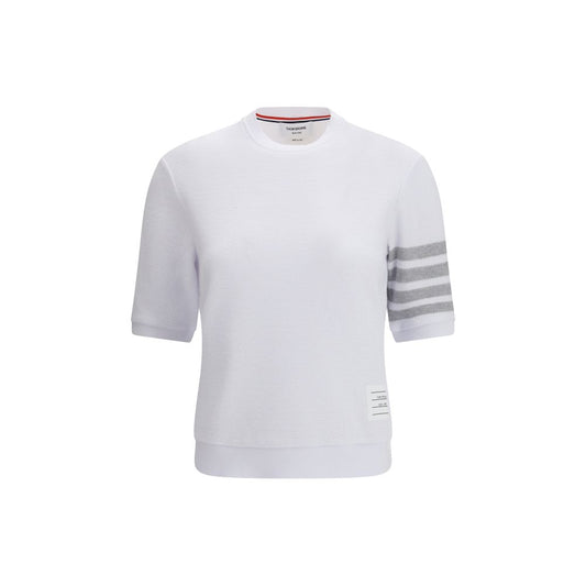 Thom Browne White Cotton Sportswear T-Shirt