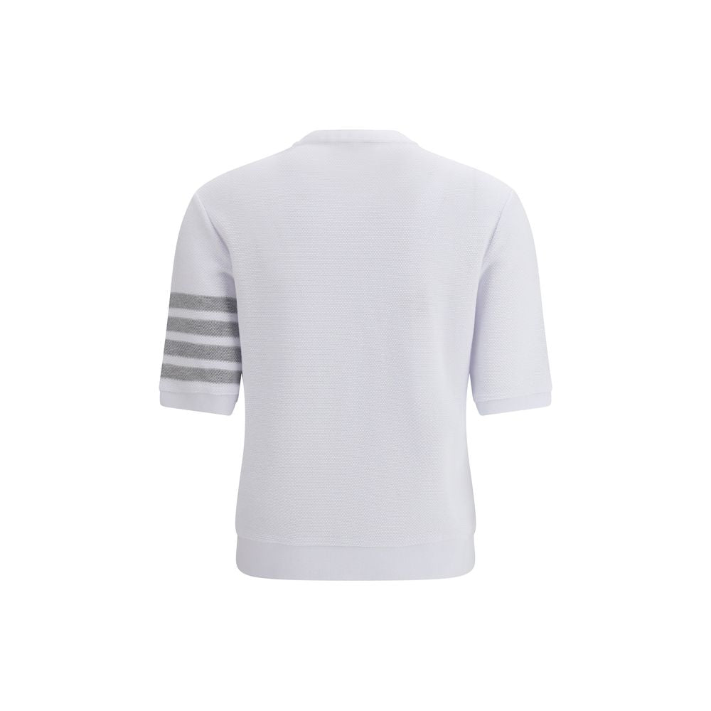 Thom Browne White Cotton Sportswear T-Shirt