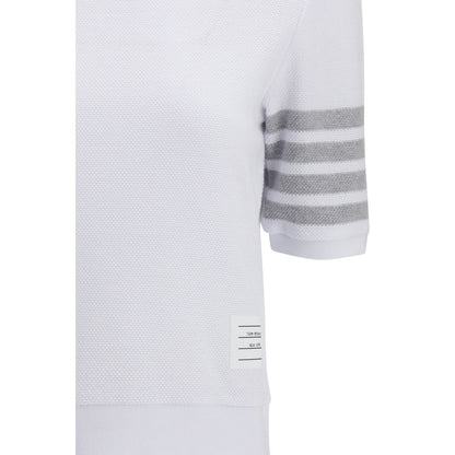 Thom Browne White Cotton Sportswear T-Shirt