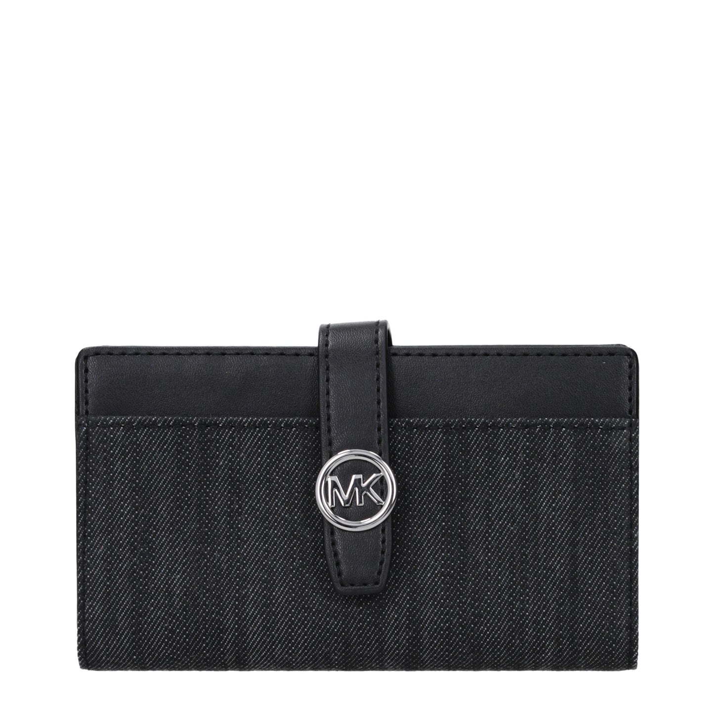 Michael Kors Greenwich Medium Saffiano Leather Bi-Fold Wallet in Black