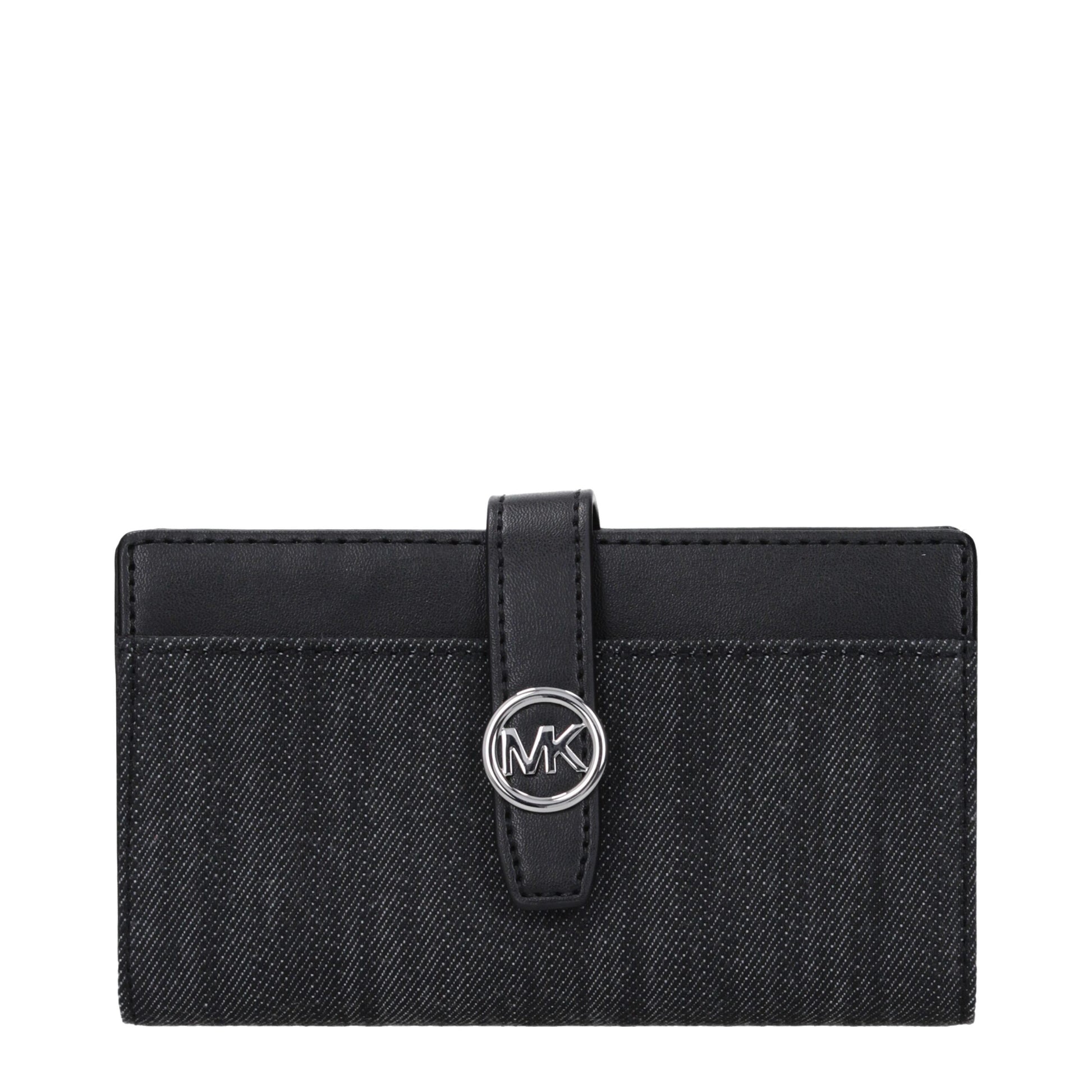 Michael Kors Greenwich Medium Saffiano Leather Bi-Fold Wallet in Black