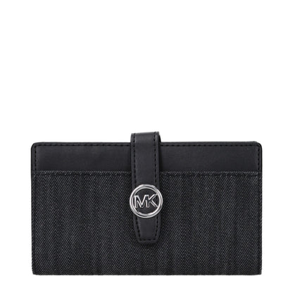 Michael Kors Greenwich Medium Saffiano Leather Bi-Fold Wallet in Black