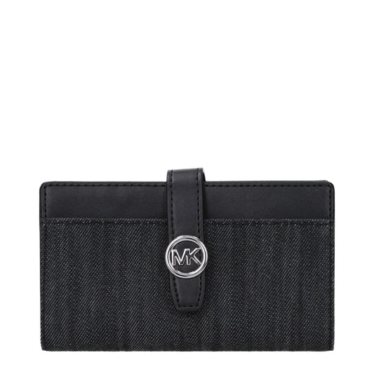 Michael Kors Greenwich Medium Saffiano Leather Bi-Fold Wallet in Black