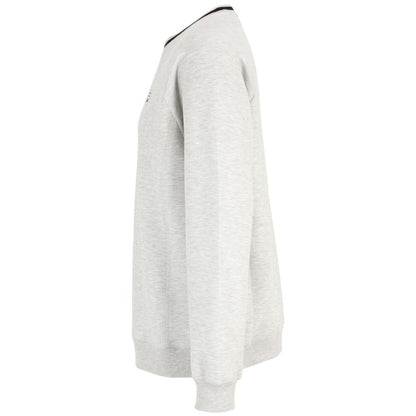 Fila Gray Cotton Sweatshirt - Elevate Your Casual Style