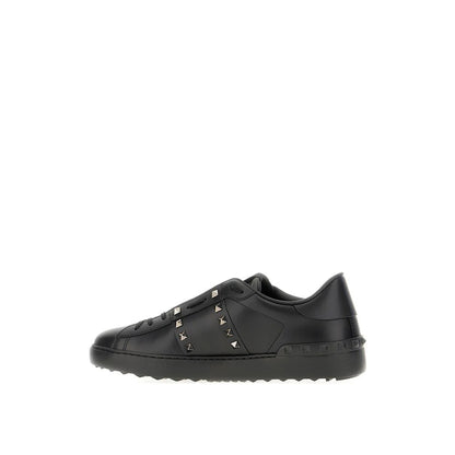 Valentino Garavani Black Leather Low Top Sneakers