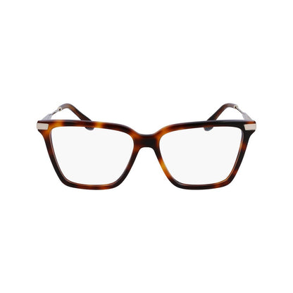 Victoria Beckham Brown Acetate Glasses – Full-Rim Optical Frame