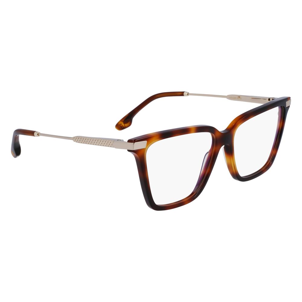 Victoria Beckham Brown Acetate Glasses – Full-Rim Optical Frame