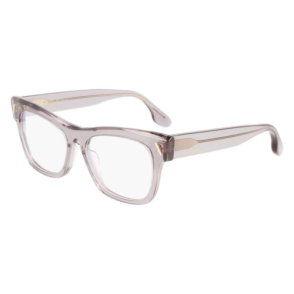 Victoria Beckham Gray Acetate Glasses – Square Frame, 51mm