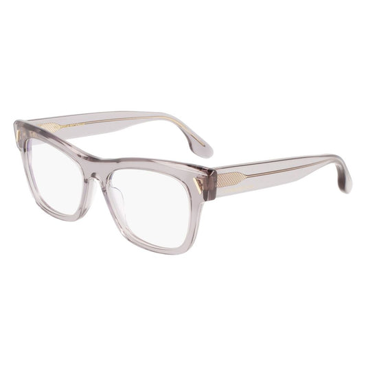 Victoria Beckham Gray Acetate Glasses – Square Frame, 51mm