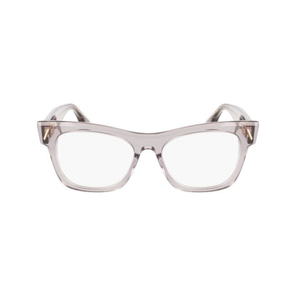 Victoria Beckham Gray Acetate Glasses – Square Frame, 51mm