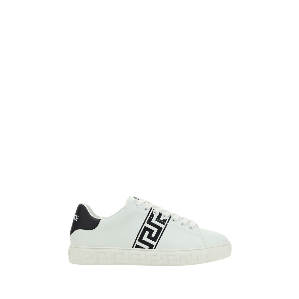 Versace White Rubber Low Top Sneakers – Luxe Comfort Redefined