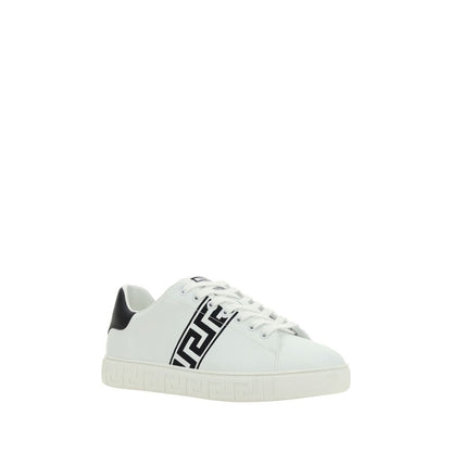 Versace White Rubber Low Top Sneakers – Luxe Comfort Redefined