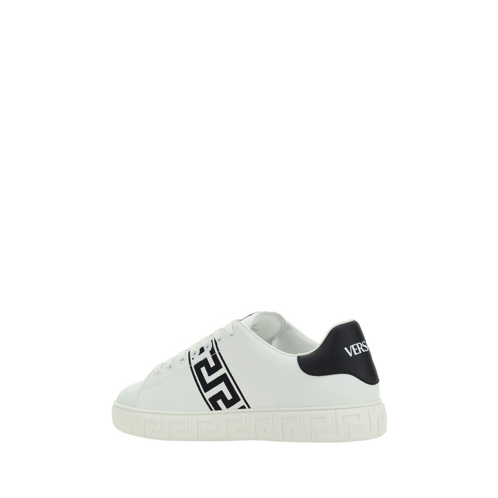 Versace White Rubber Low Top Sneakers – Luxe Comfort Redefined