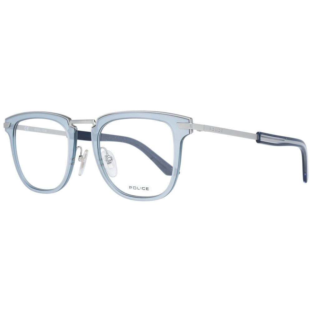 Police Silver Men's Optical Glasses – Square Full-Rim Frame