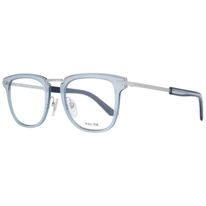 Police Silver Men's Optical Glasses – Square Full-Rim Frame
