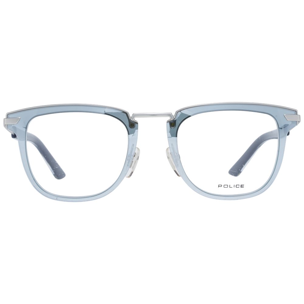 Police Silver Men's Optical Glasses – Square Full-Rim Frame