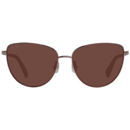 Max Mara Women’s Sunglasses – Bronze Metal Cat Eye with Brown Lenses