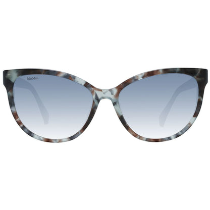 Max Mara Women’s Sunglasses – Multicolor Cat Eye Frame, Mirrored Grey Lenses