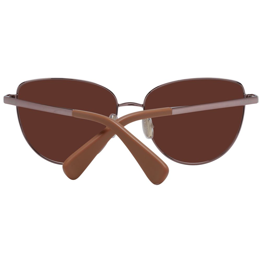 Max Mara Women’s Sunglasses – Bronze Metal Cat Eye with Brown Lenses
