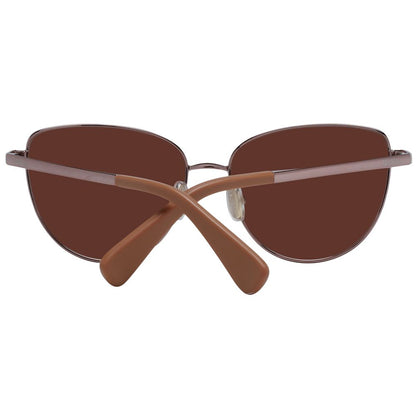 Max Mara Women’s Sunglasses – Bronze Metal Cat Eye with Brown Lenses