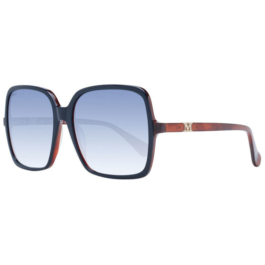 Max Mara Women’s Sunglasses – Blue Square Frame, Gradient Lenses