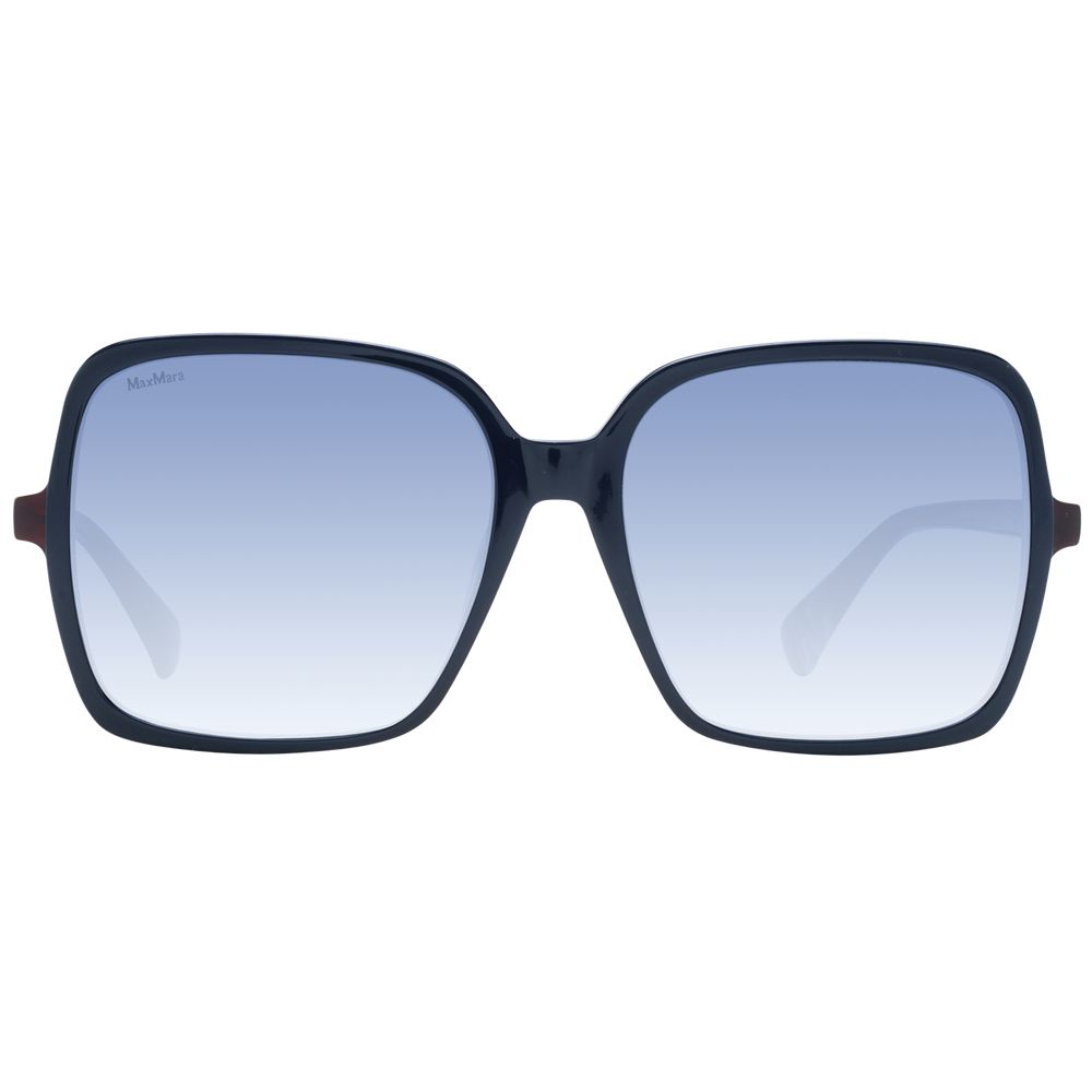 Max Mara Women’s Sunglasses – Blue Square Frame, Gradient Lenses